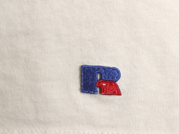 デッドストック 90s USA製 ラッセル 2段 プリント 長袖 Tシャツ メンズ レディース M オールド コットン ロンT ロングスリーブ カットソー