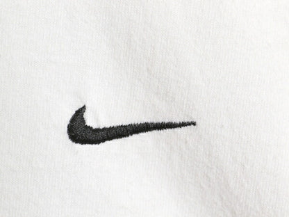 00s ナイキ スモール スウッシュ 刺繍 半袖 Tシャツ メンズ L / オールド ヘビーウェイト コットン ワンポイント カットソー シンプル 白