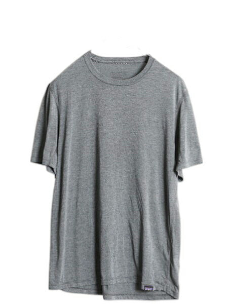 パタゴニア キャプリーン 半袖 Tシャツ メンズ M 19年製 ストレッチ アンダーシャツ 無地 カットソー トップス ワンポイント 薄手 インナー