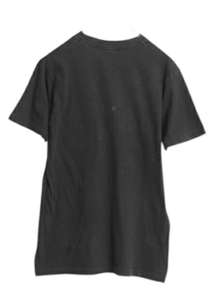 80s USA製 フルーツオブザルーム ポケット付き 無地 半袖 Tシャツ メンズ S 小さめ ヴィンテージ シングルステッチ ポケT 耳付き ブラック