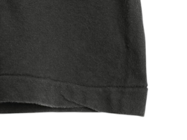 80s USA製 フルーツオブザルーム ポケット付き 無地 半袖 Tシャツ メンズ S 小さめ ヴィンテージ シングルステッチ ポケT 耳付き ブラック