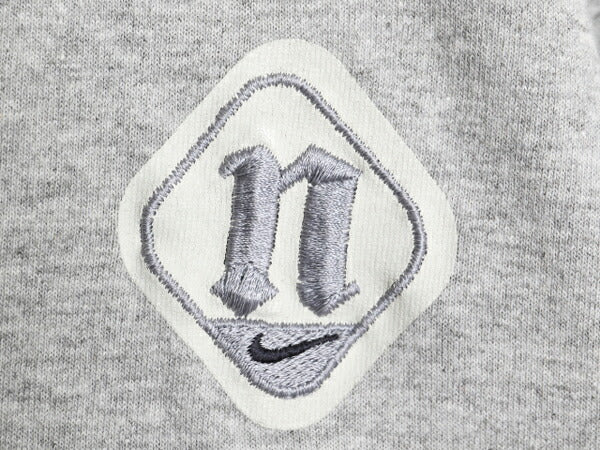 90s ナイキ スモール スウッシュ 刺繍 半袖 Tシャツ メンズ M オールド コットン ヘビーウェイト ワンポイント カットソー シンプル グレー
