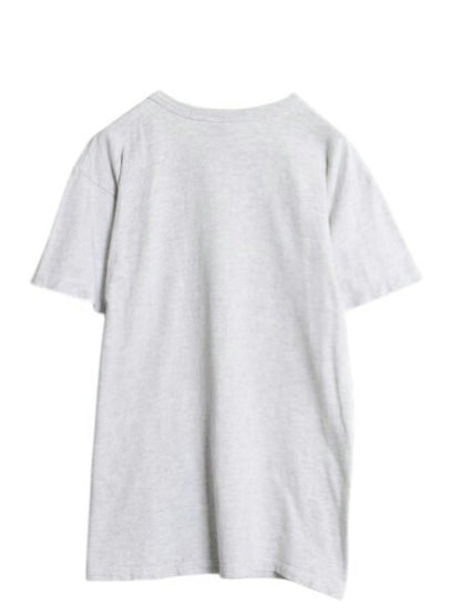 80s USA製 チャンピオン 3段 カレッジ プリント 半袖 Tシャツ メンズ L ヴィンテージ シングルステッチ カットソー ヘビーウェイト グレー