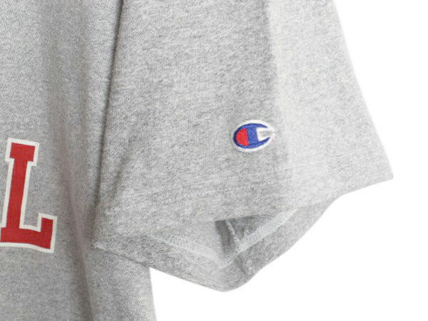 90s チャンピオン 3段 カレッジ フットボール プリント 半袖 Tシャツ メンズ XL オールド ヘビーウェイト カットソー 目付き 大きいサイズ