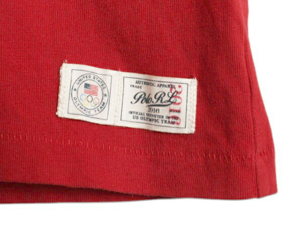 ポロ ラルフローレン プリント 半袖 Tシャツ メンズ XL 古着 2016 オリンピック アメリカ代表 USA代表 五輪 限定 カットソー 大きいサイズ