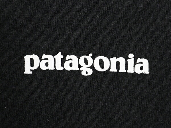 パタゴニア 両面 プリント 半袖 Tシャツ メンズ M 古着 21年製 アウトドア P6 ボックスロゴ バックプリント カットソー ブラック シンプル