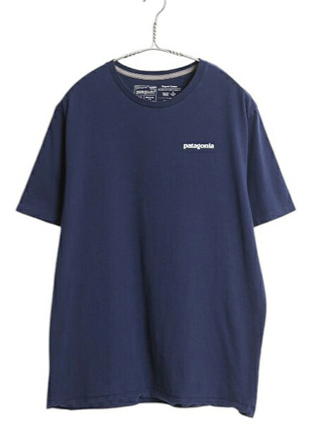パタゴニア 両面 プリント 半袖 Tシャツ メンズ M アウトドア オーガニック コットン P6 ボックスロゴ バックプリント カットソー トップス