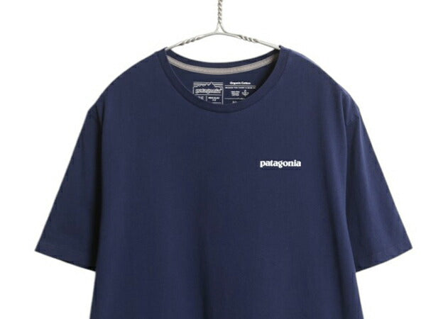 パタゴニア 両面 プリント 半袖 Tシャツ メンズ M アウトドア オーガニック コットン P6 ボックスロゴ バックプリント カットソー トップス