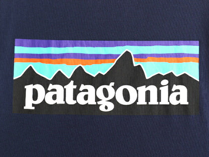 パタゴニア 両面 プリント 半袖 Tシャツ メンズ M アウトドア オーガニック コットン P6 ボックスロゴ バックプリント カットソー トップス