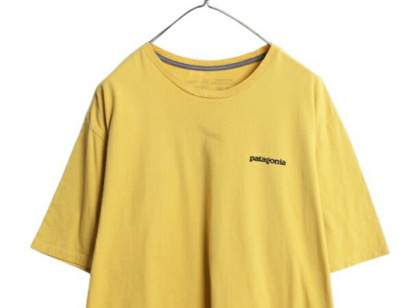 パタゴニア 両面 プリント 半袖 Tシャツ メンズ XL  21年製 アウトドア P6 バックプリント ボックスロゴ カットソー 大きいサイズ シンプル