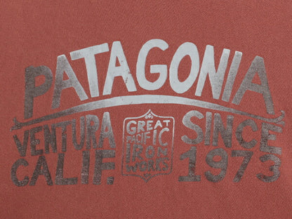 パタゴニア プリント 半袖 Tシャツ メンズ XXL / 14年製 アウトドア グラフィック カットソー 大きいサイズ スリム フィット バーガンディ
