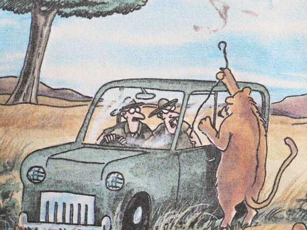 90s ジョーク イラスト プリント Tシャツ メンズ XL オールド キャラクター アニマル アート グラフィック 大きいサイズ ヘビーウェイト 白