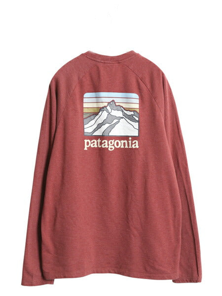 パタゴニア 両面 プリント ライトウェイト スウェット メンズ L / 19年製 トレーナー 長袖Tシャツ ロンT グラフィック イラスト カットソー