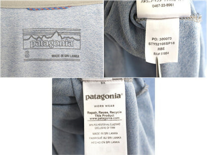 パタゴニア キャプリーン 長袖 Tシャツ レディース S / 古着 18年製 ロンT ストレッチ アンダーシャツ ロングスリーブ カットソー ツートン