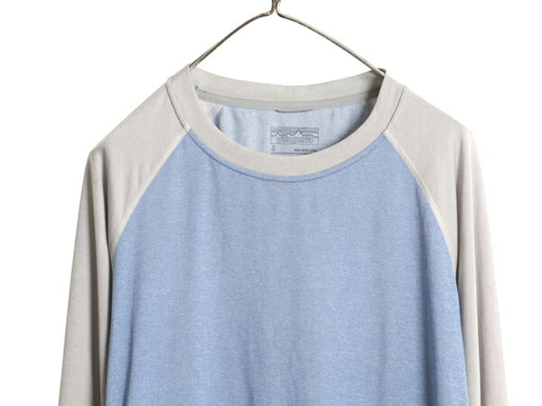 パタゴニア キャプリーン 長袖 Tシャツ レディース S / 古着 18年製 ロンT ストレッチ アンダーシャツ ロングスリーブ カットソー ツートン