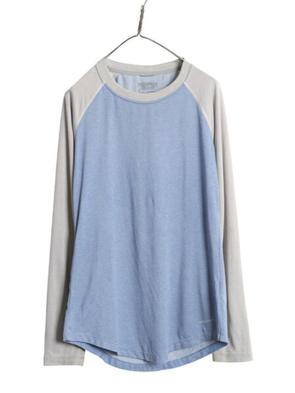 パタゴニア キャプリーン 長袖 Tシャツ レディース S / 古着 18年製 ロンT ストレッチ アンダーシャツ ロングスリーブ カットソー ツートン