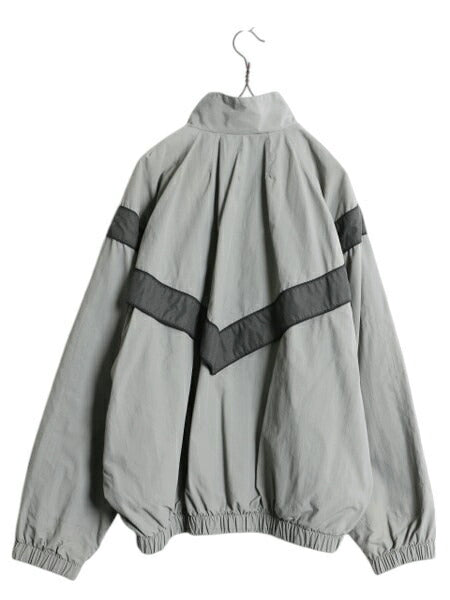 00s 米軍実物 US ARMY ナイロン トレーニング ジャケット SMALL REGULAR / 01年製 オールド 軍物 IPFU ミリタリー ブルゾン ジャンパー 灰