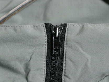 90s 米軍実物 US ARMY ナイロン トレーニング ジャケット MEDIUM SHORT 古着 99年製 オールド 軍物 PFU ミリタリー ブルゾン ジャンパー 灰
