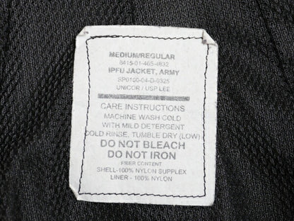 00s 米軍実物 US ARMY ナイロン トレーニング ジャケット MEDIUM REGULAR / 04年製 オールド 軍物 IPFU ミリタリー ブルゾン ジャンパー 灰