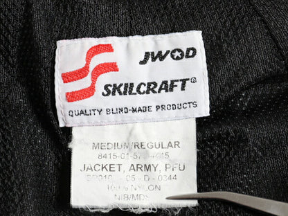 00s 米軍実物 US ARMY ACU 迷彩 リフレクター ナイロン トレーニング ジャケット MEDIUM REGULAR / 05年製 オールド ミリタリー IPFU 軍物