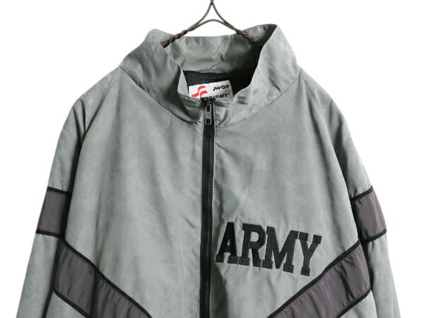 00s 米軍実物 US ARMY ACU 迷彩 リフレクター ナイロン トレーニング ジャケット MEDIUM REGULAR / 05年製 オールド ミリタリー IPFU 軍物