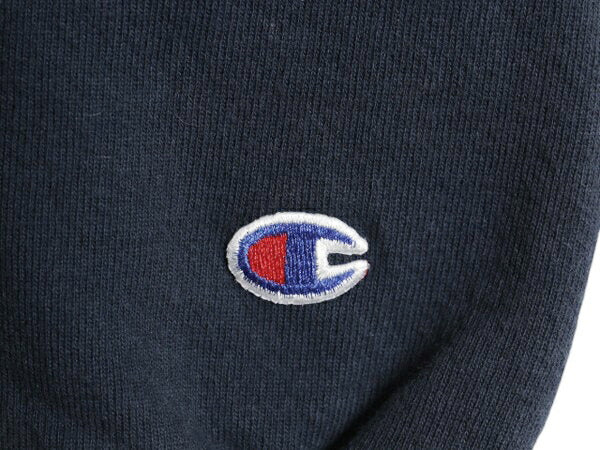 90s チャンピオン ワンポイント スウェット メンズ レディース L 古着 90年代 オールド Champion 裏起毛 トレーナー スクリプト ロゴ 刺繍