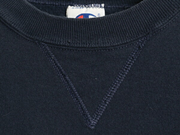 90s チャンピオン ワンポイント スウェット メンズ レディース L 古着 90年代 オールド Champion 裏起毛 トレーナー スクリプト ロゴ 刺繍