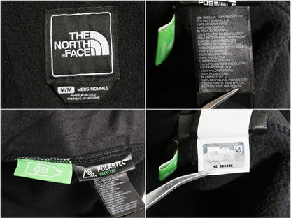 ノースフェイス デナリ ジャケット メンズ M 黒 古着 The North Face DENALI アウトドア フリース ナイロン ブルゾン フルジップ ブラック