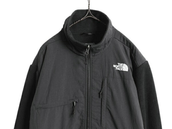 ノースフェイス デナリ ジャケット メンズ M 黒 古着 The North Face DENALI アウトドア フリース ナイロン ブルゾン フルジップ ブラック