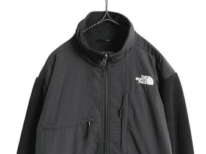 ノースフェイス デナリ ジャケット メンズ M 黒 古着 The North Face DENALI アウトドア フリース ナイロン ブルゾン フルジップ ブラック