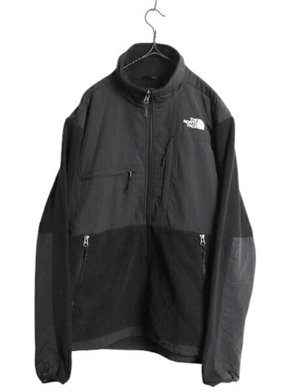 ノースフェイス デナリ ジャケット メンズ M 黒 古着 The North Face DENALI アウトドア フリース ナイロン ブルゾン フルジップ ブラック