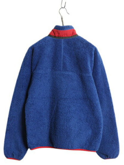 パタゴニア クラシック レトロX ジャケット メンズ S 古着 10年製 Patagonia フルジップ アウトドア パイル フリース ツートン ブルゾン 青