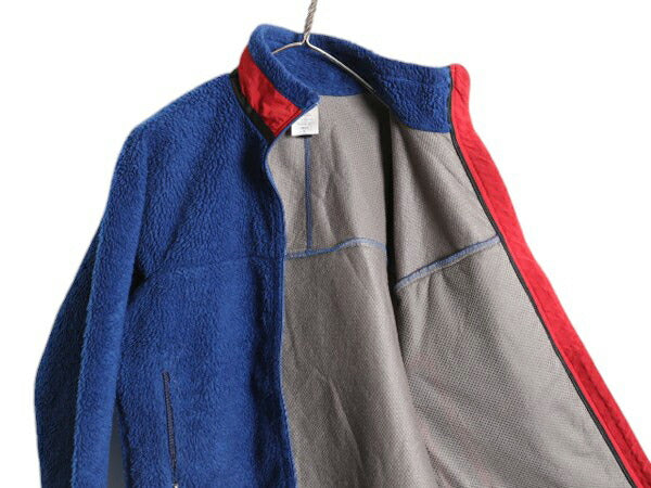 パタゴニア クラシック レトロX ジャケット メンズ S 古着 10年製 Patagonia フルジップ アウトドア パイル フリース ツートン ブルゾン 青
