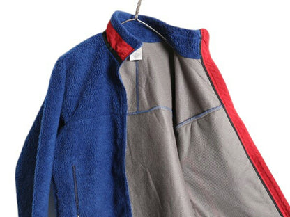 パタゴニア クラシック レトロX ジャケット メンズ S 古着 10年製 Patagonia フルジップ アウトドア パイル フリース ツートン ブルゾン 青