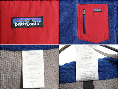パタゴニア クラシック レトロX ジャケット メンズ S 古着 10年製 Patagonia フルジップ アウトドア パイル フリース ツートン ブルゾン 青