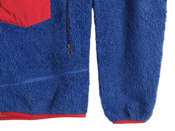 パタゴニア クラシック レトロX ジャケット メンズ S 古着 10年製 Patagonia フルジップ アウトドア パイル フリース ツートン ブルゾン 青