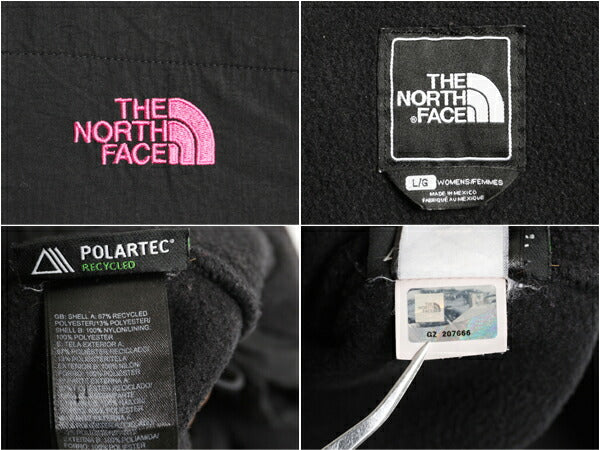 ノースフェイス デナリ ジャケット レディース L / The North Face DENALI フリース ナイロン ブルゾン フルジップ アウトドア ブラック 黒