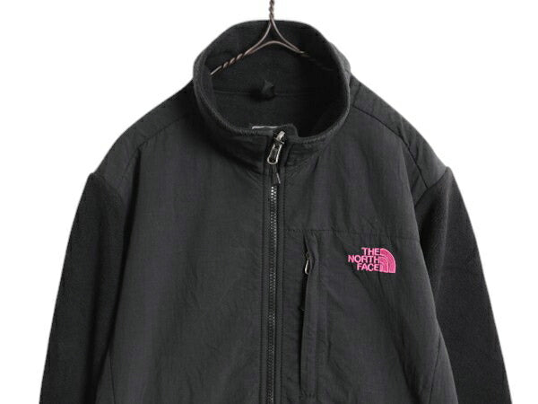 ノースフェイス デナリ ジャケット レディース L / The North Face DENALI フリース ナイロン ブルゾン フルジップ アウトドア ブラック 黒