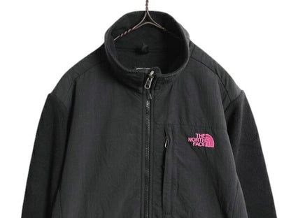 ノースフェイス デナリ ジャケット レディース L / The North Face DENALI フリース ナイロン ブルゾン フルジップ アウトドア ブラック 黒