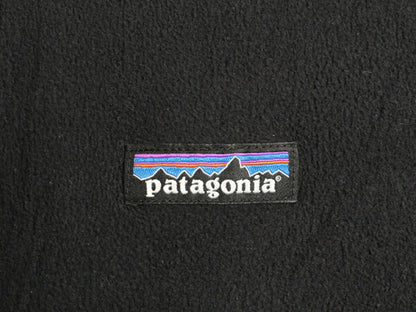 パタゴニア マイクロD ハーフジップ フリース プルオーバー レディース M / 古着 17年製 Patagonia ロンT 長袖 Tシャツ 薄手 ブラック 企業