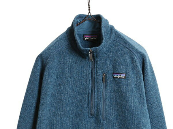 パタゴニア ベターセーター ハーフジップ メンズ M 17年製 Patagonia フリース セーター ジャケット プルオーバー ブルゾン ハイネック 青