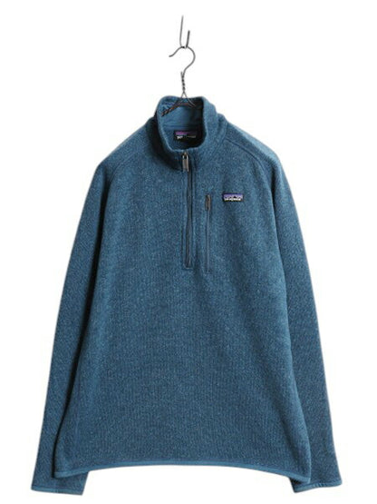 パタゴニア ベターセーター ハーフジップ メンズ M 17年製 Patagonia フリース セーター ジャケット プルオーバー ブルゾン ハイネック 青