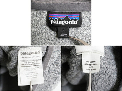パタゴニア ベターセーター ハーフジップ メンズ L 20年製 Patagonia フリース セーター プルオーバー ジャケット ブルゾン アウトドア 灰
