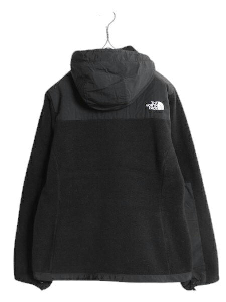 ノースフェイス フード付き デナリ ジャケット レディース M / The North Face DENALI フリース ナイロン パーカー フルジップ ブルゾン 黒