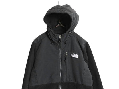 ノースフェイス フード付き デナリ ジャケット レディース M / The North Face DENALI フリース ナイロン パーカー フルジップ ブルゾン 黒