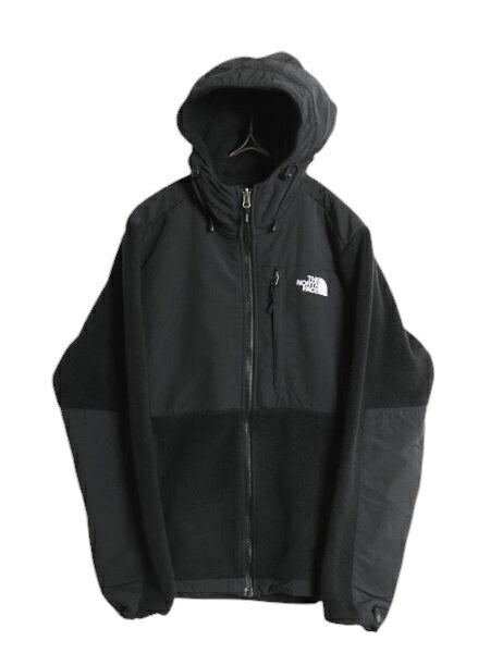 ノースフェイス フード付き デナリ ジャケット レディース M / The North Face DENALI フリース ナイロン パーカー フルジップ ブルゾン 黒