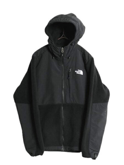 ノースフェイス フード付き デナリ ジャケット レディース M / The North Face DENALI フリース ナイロン パーカー フルジップ ブルゾン 黒