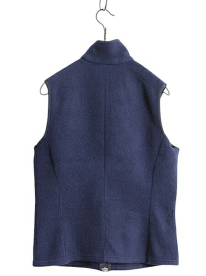 パタゴニア シンチラ フリース ベスト レディース S / 古着 06年製 Patagonia アウトドア フルジップ 重ね着 前開き ハイネック ネイビー