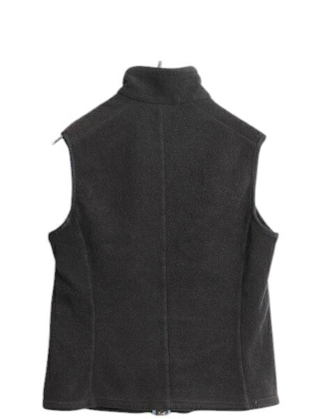 00s パタゴニア シンチラ フリース ベスト レディース М オールド 05年製 Patagonia アウトドア フルジップ 重ね着 前開き ハイネック 黒