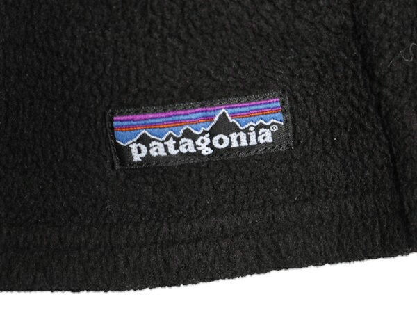 00s パタゴニア シンチラ フリース ベスト レディース М オールド 05年製 Patagonia アウトドア フルジップ 重ね着 前開き ハイネック 黒